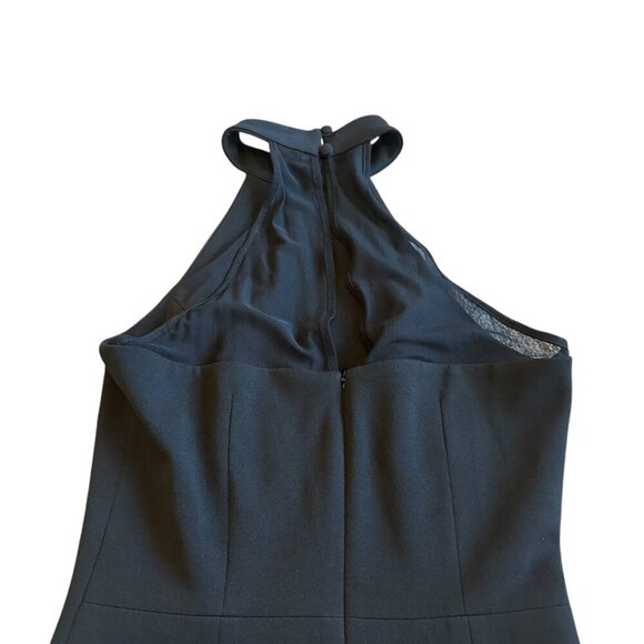 Dress the Population Black Sheath Halter Dress Mesh Back Fitted Size XS Women's - Picture 9 of 11